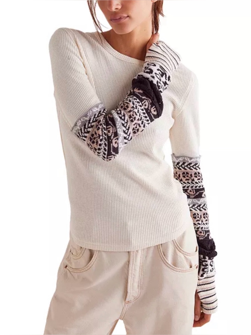 Free People We the Free All In Cuff Tee Long Sleeve - Picture 7 of 7